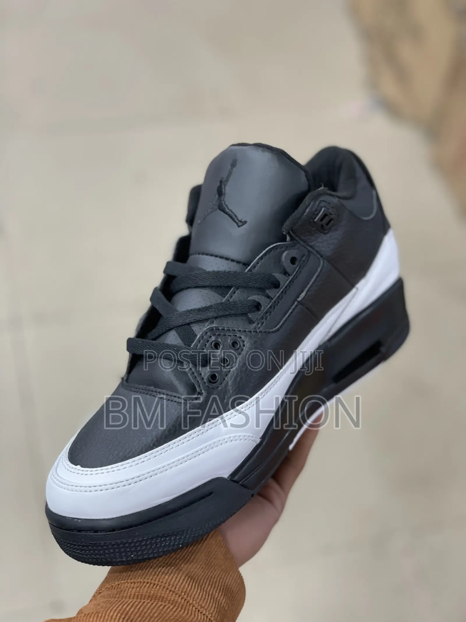 Air Jordan 3 Mid Quality Men’S Black Trendy Shoes