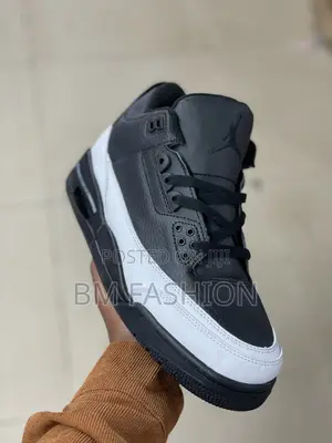 Air Jordan 3 Mid Quality Men’S Black Trendy Shoes