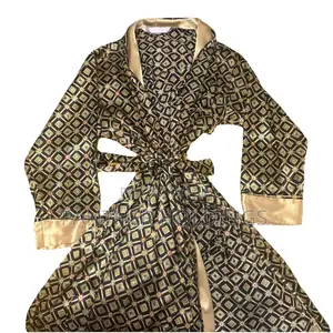 Photo - Gold Golden Silky Glam Robe