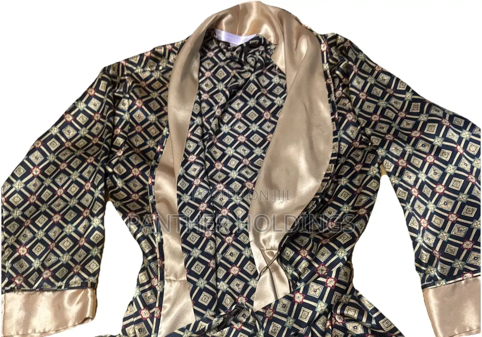 Gold Golden Silky Glam Robe