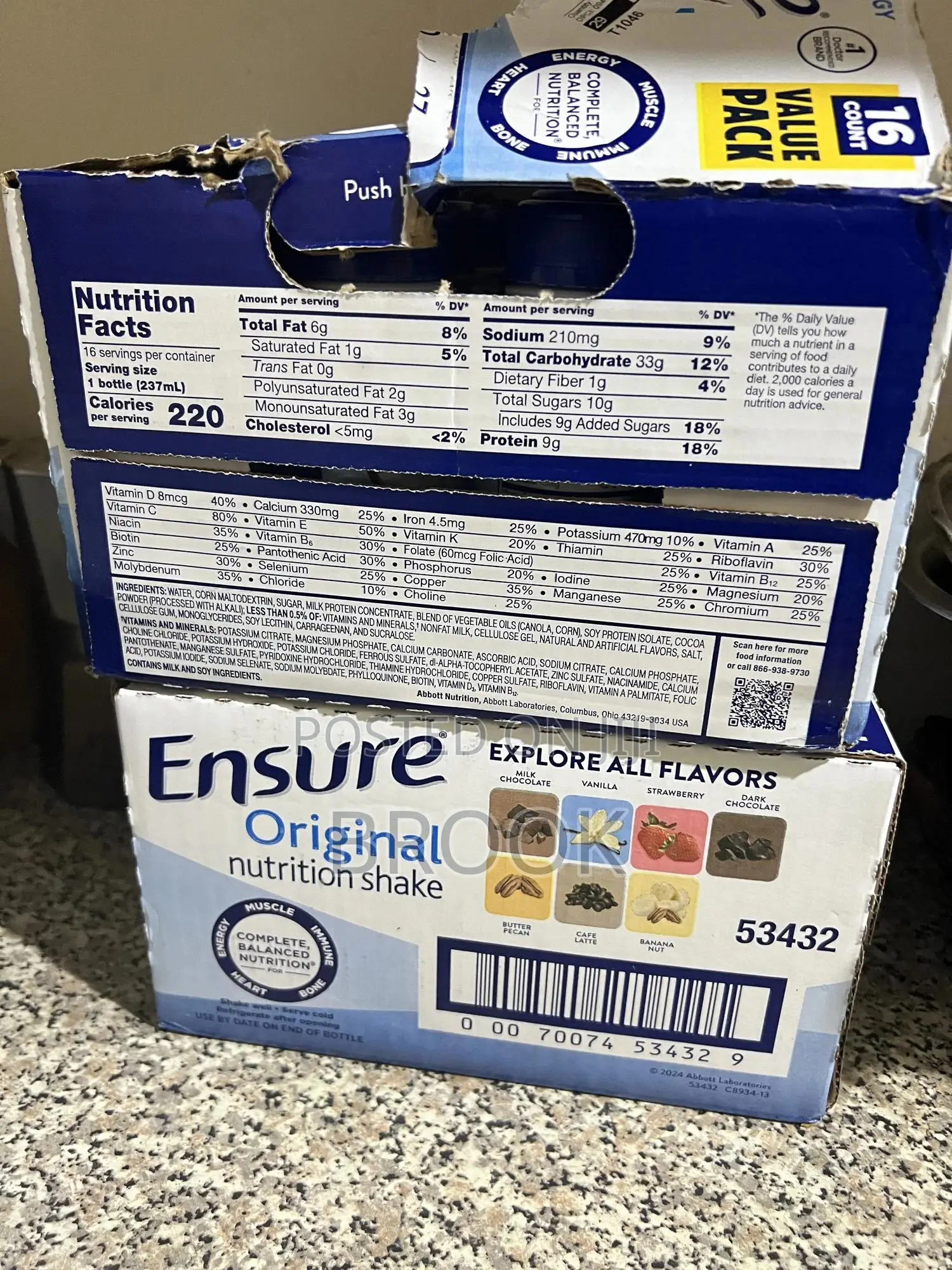 Ensure Original Nutrition Shake