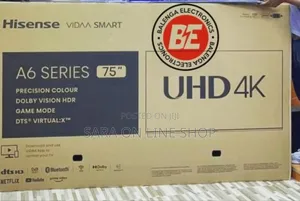 ■□Hisence 75" A6 Series Uhd Tv ◇■New 2025 ◇■ 5year Warranty