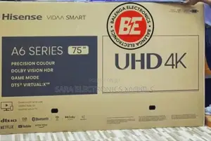 ■□Hisence 75" A6 Series Uhd Tv ◇■New 2025 ◇■ 5year Warranty