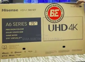 ■□Hisence 75" A6 Series Uhd Tv ◇■New 2025 ◇■ 5year Warranty