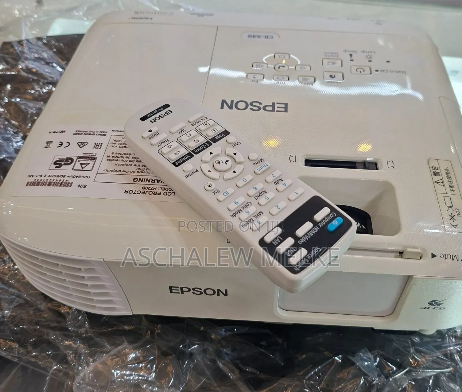 Brand New Epson Projector
5 Pieces Available 
Model Name: Cb -X49