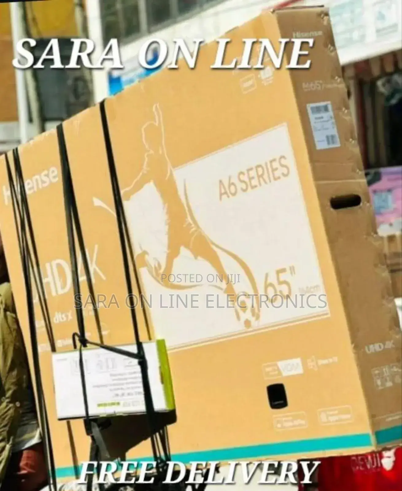 Hisence 65" A6 Series Uhd Smart Tv ●□Free Delivery