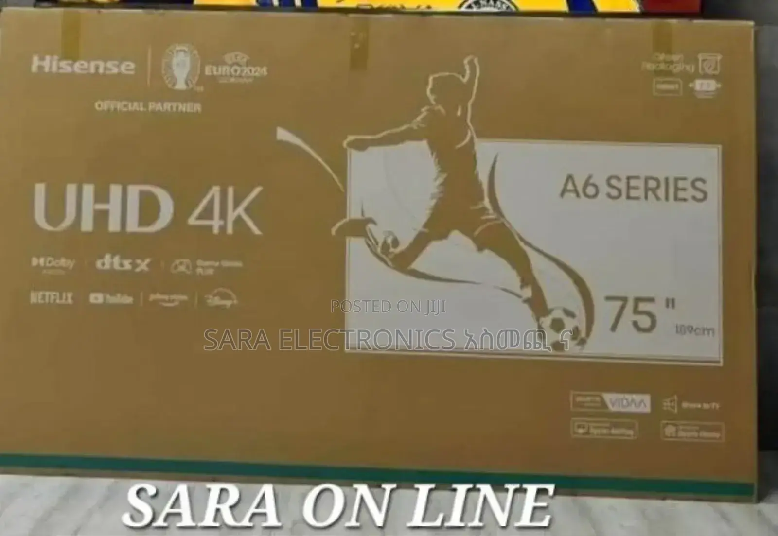 ☆Hisence 75" A6 Series Uhd Tv ●New Model ●5year Warranty