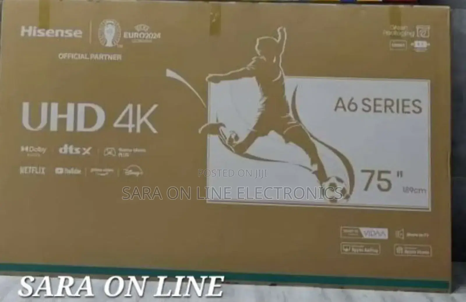 ☆Hisence 75" A6 Series Uhd Tv ●New Model ●5year Warranty