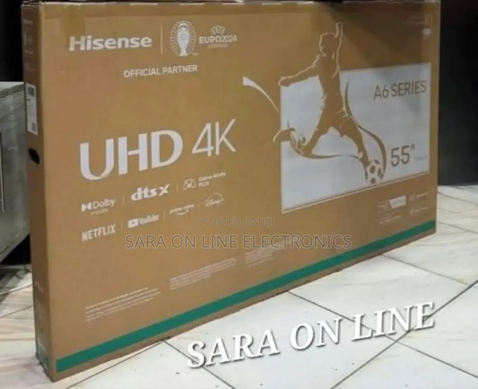 Hisence 55" A6 Series Uhd Smart Tv ##New Model Free Delivery