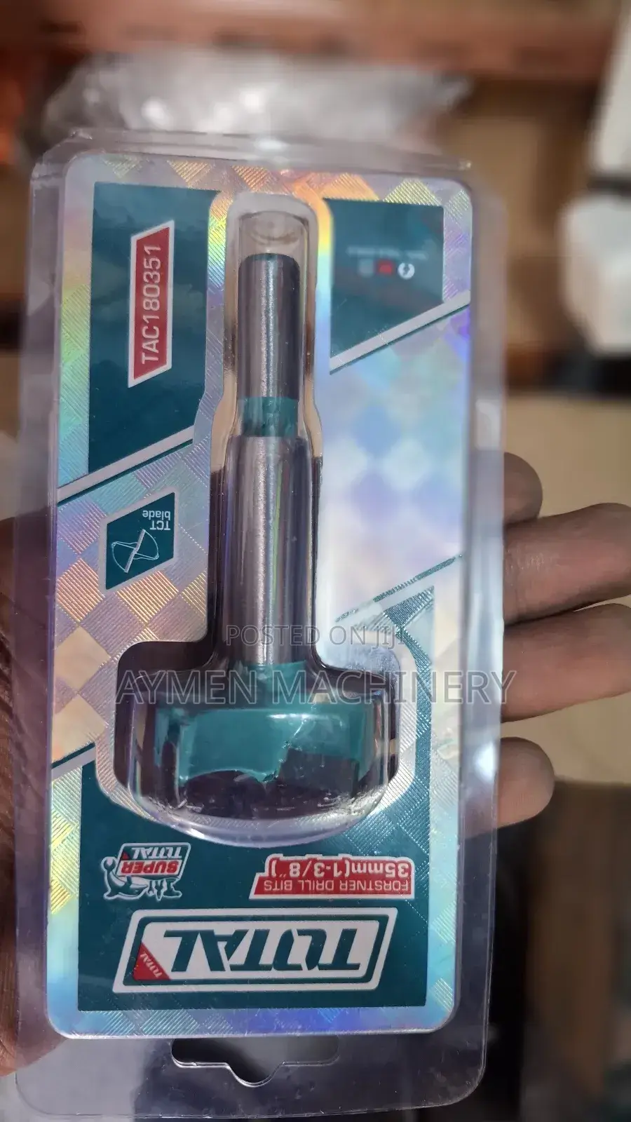 Original ማጠፊያ መብሻ 35mm Forstner Drill Bit