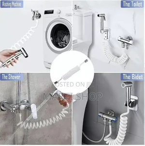 Flexible Spring Toilet And Shower Spray Gun