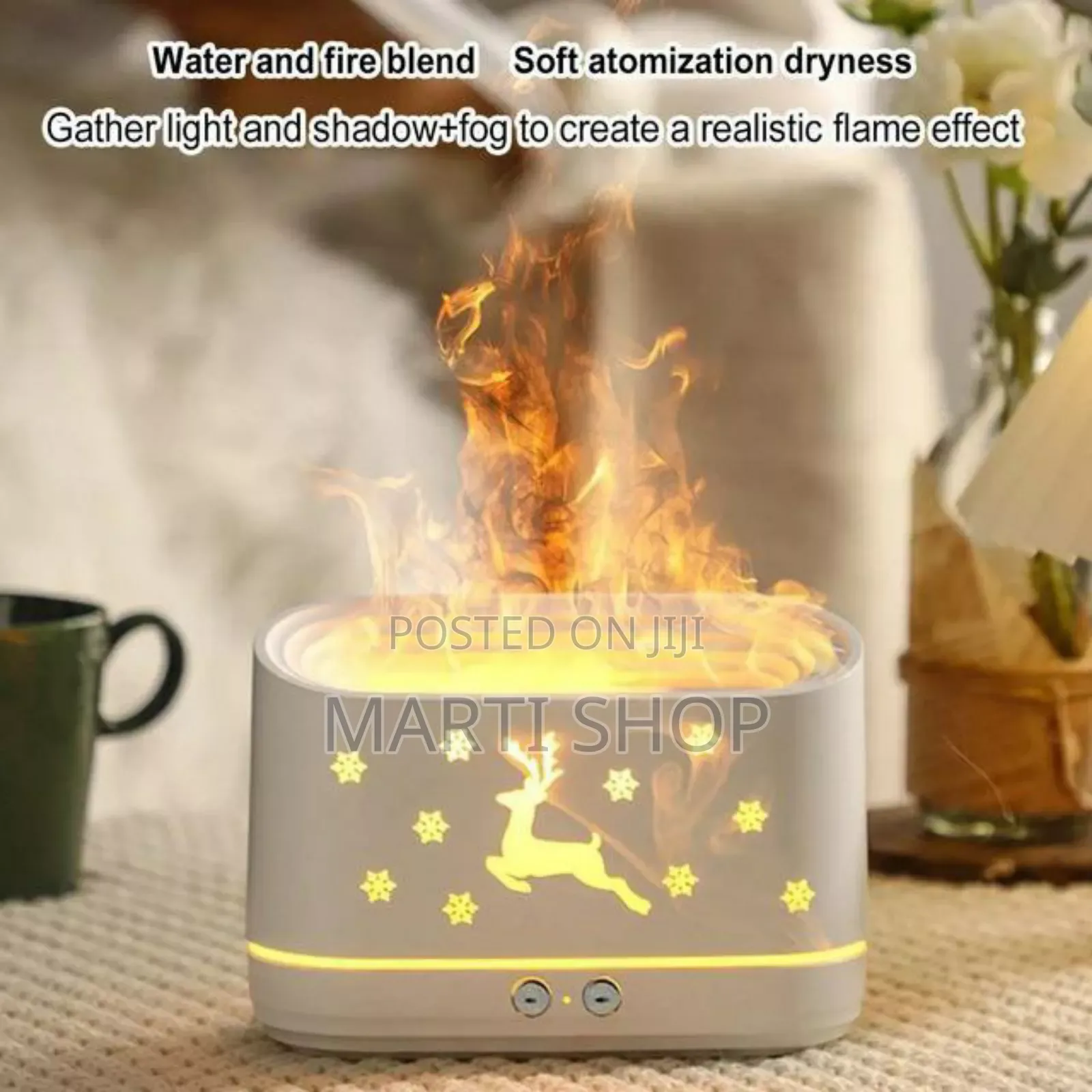 Elk Simulated Aromatherapy Flame Diffuser Humidifier