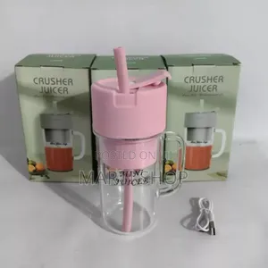 Mini Rechargeable Juicer Cup With Straw