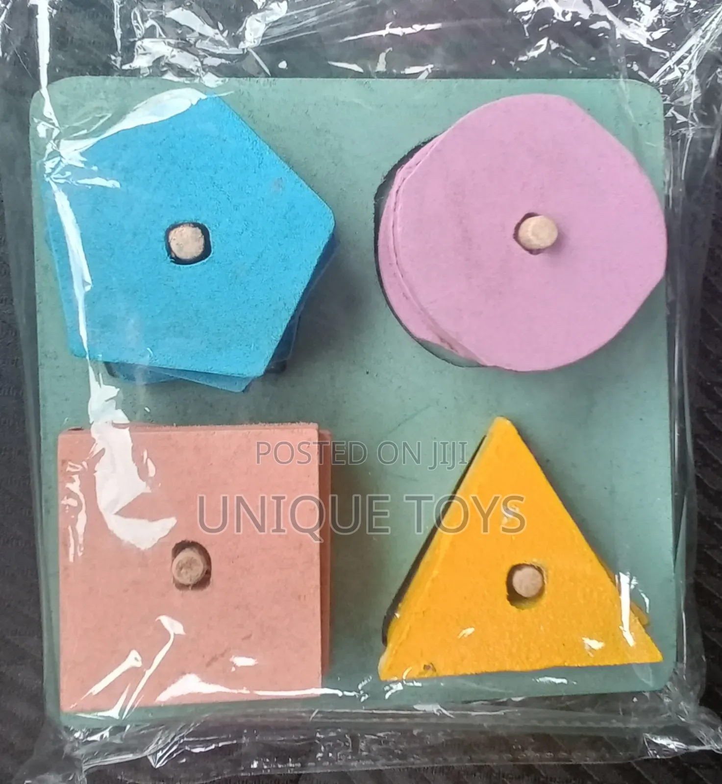 4-in-1 Wooden Shape Sorting Stacking Toy