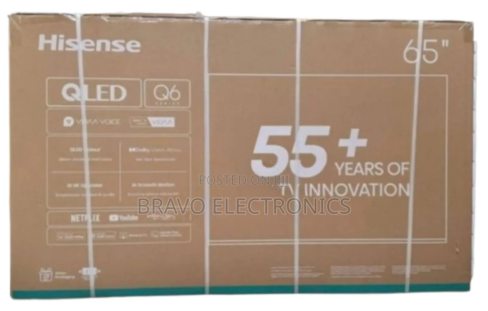  Hisense 65" Qled Q6 Series – Smart Tv 2025! 
