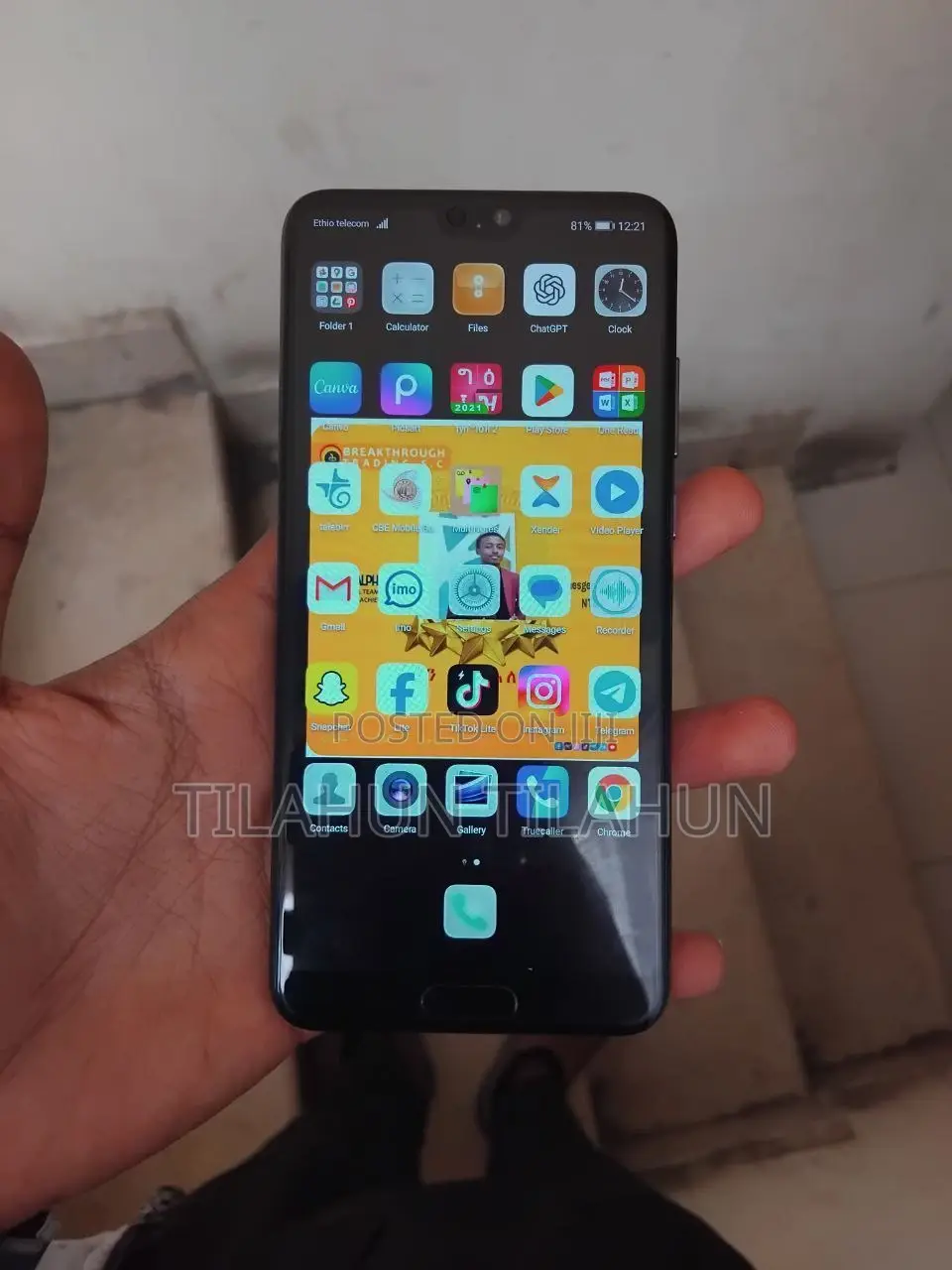 New Huawei P20 128 GB Black