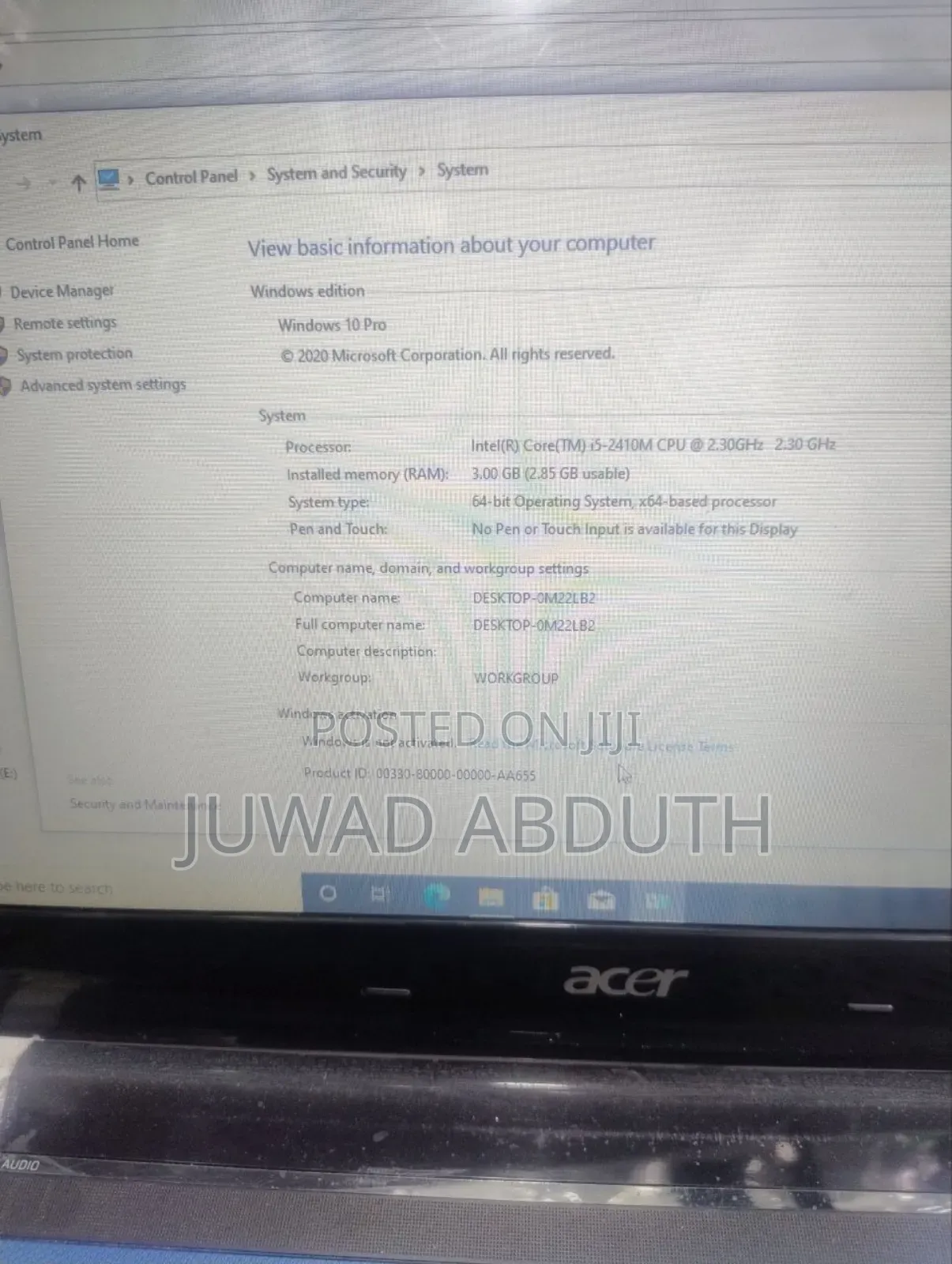 Laptop Acer Predator Helios 300 4GB Intel Core I5 SSD 512GB