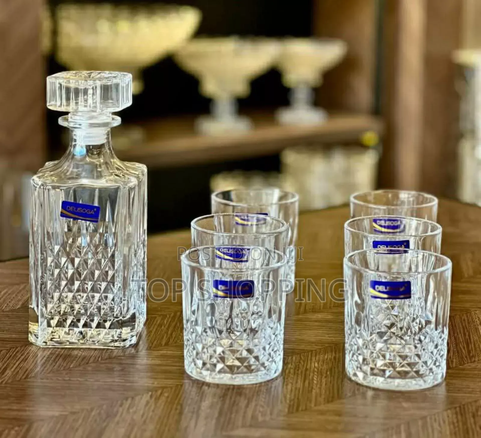 Whisky Glass Decanter Glass Set 7pcs