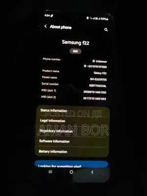 Photo - Samsung Galaxy F22 64 GB Blue