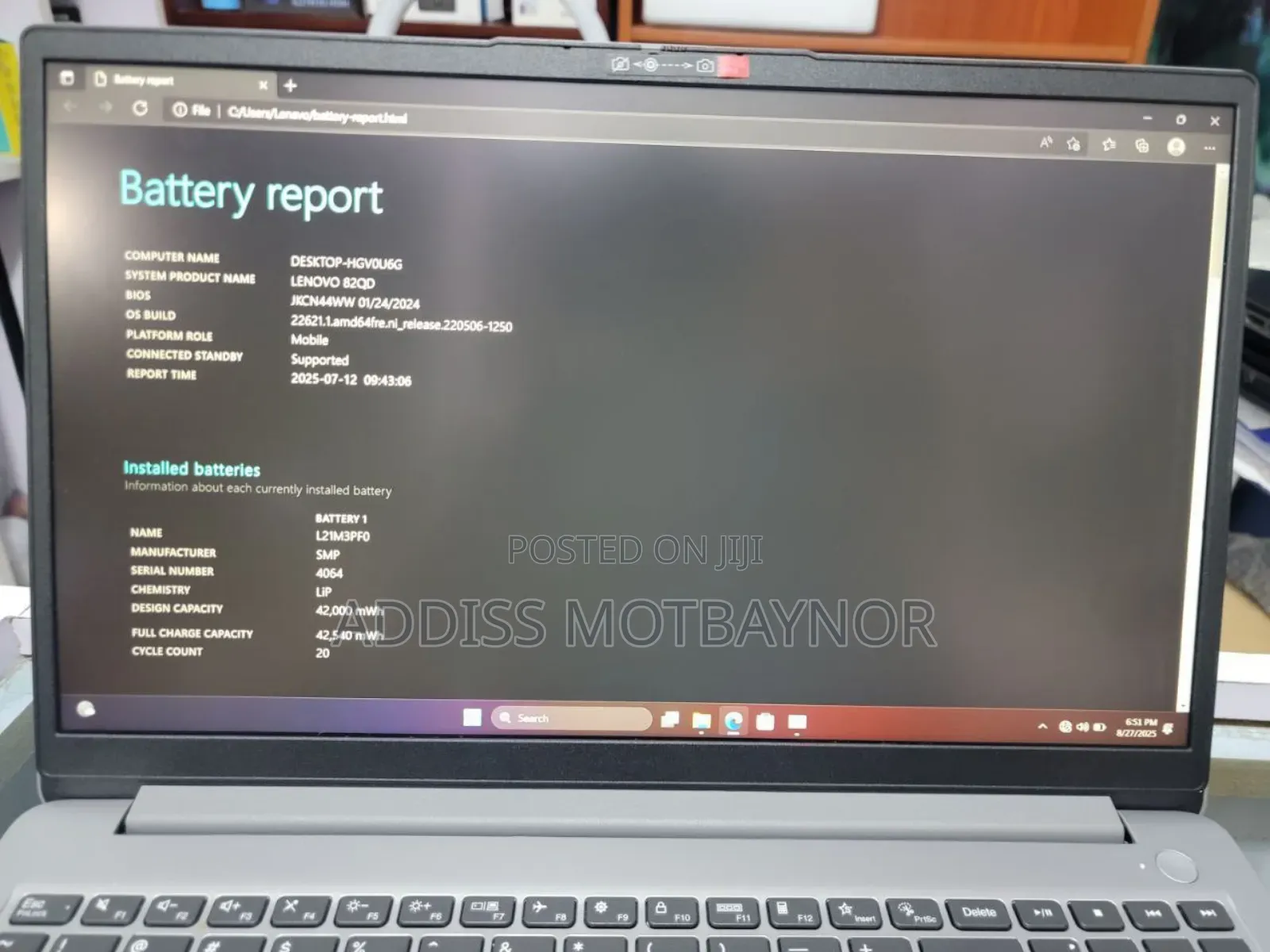New Laptop Lenovo Ideapad 3 8GB Intel Core I3 SSD 256GB