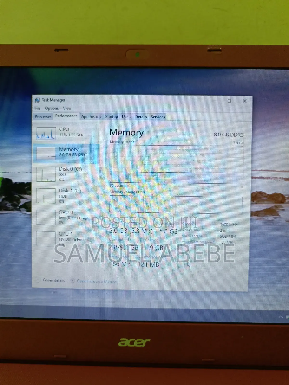 Laptop Acer Aspire E5-574g 8GB Intel Core I5 HDD+SSD 1.5T