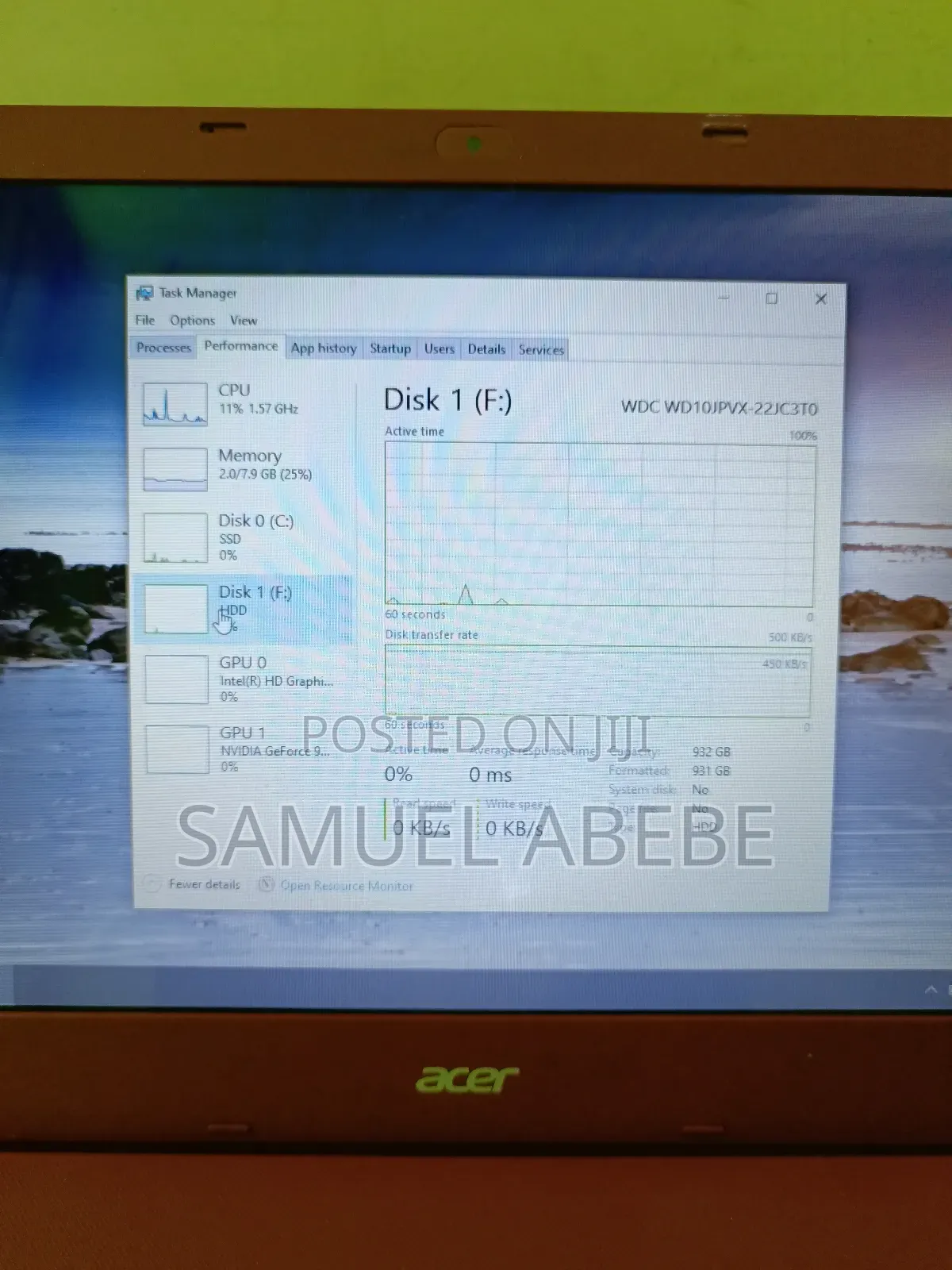 Laptop Acer Aspire E5-574g 8GB Intel Core I5 HDD+SSD 1.5T