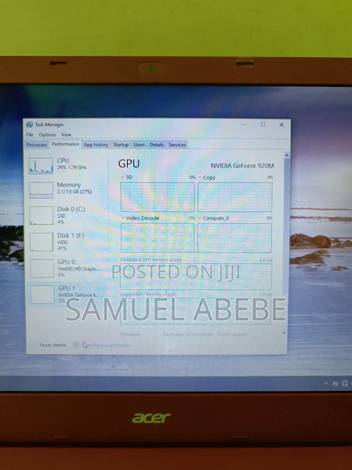 Laptop Acer Aspire E5-574g 8GB Intel Core I5 HDD+SSD 1.5T