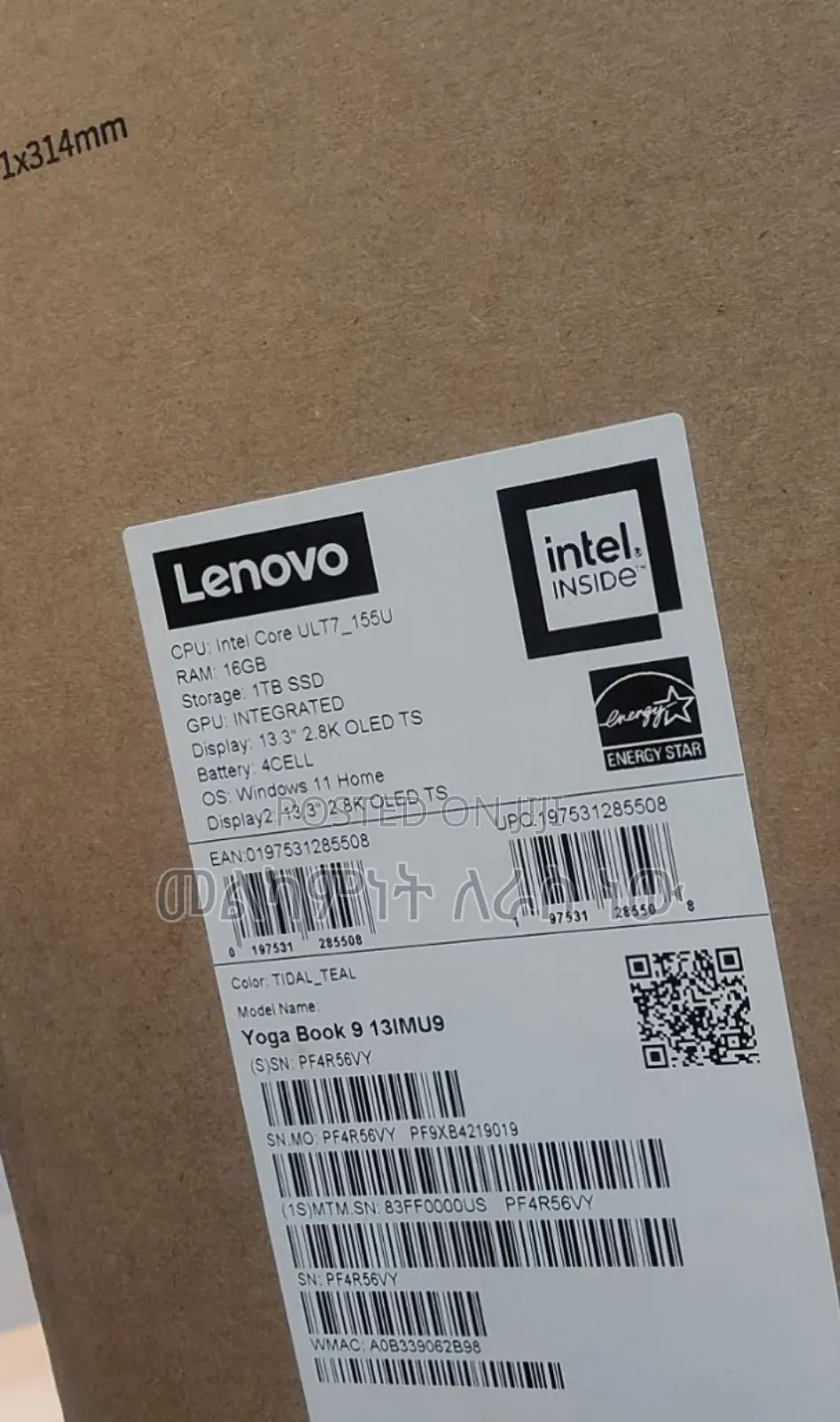 New Laptop Lenovo Yoga Book 9i 16GB Intel Core I9 SSD 1T