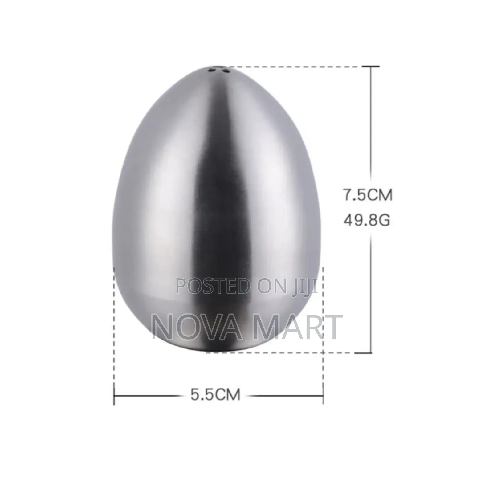 Modern Metal Egg Shapped Seasoning Shakers
