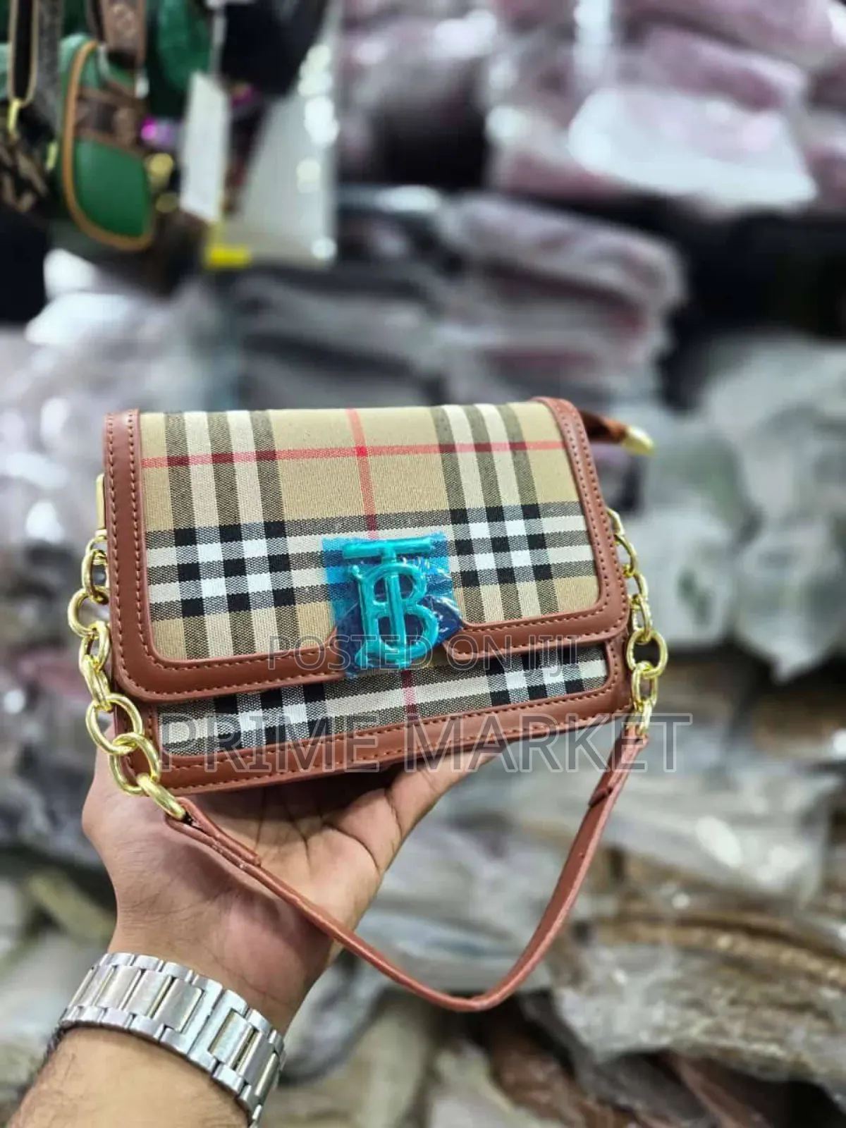 Burberry Tb Crossbody | Top Handle Note Bag – Briar Brown