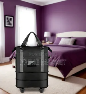 Photo - Foldable Travel Duffel With Wheels – Lightweight Expandable Carry-On