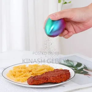 Metal Egg Shaped Seasoning Shakers