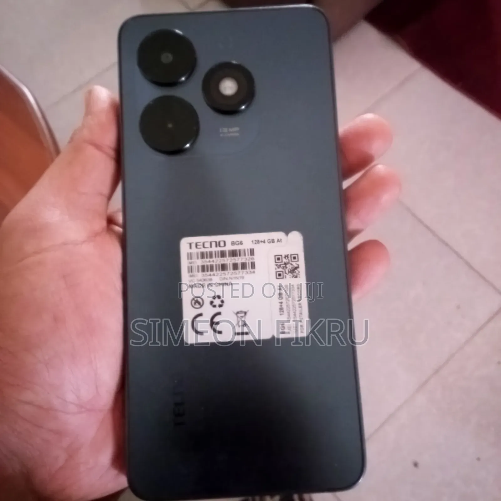 Tecno Pop 8 128 GB Black