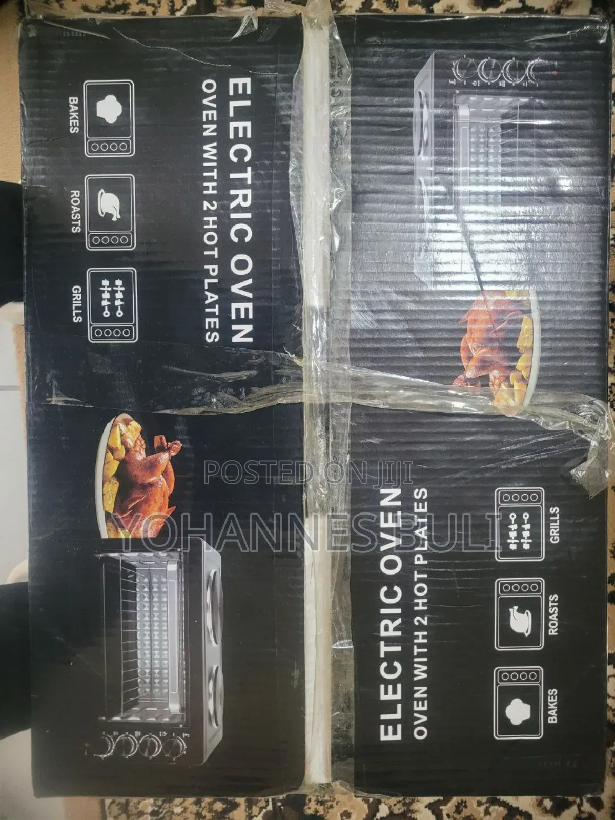 Electric Oven With 2 Hot Plates