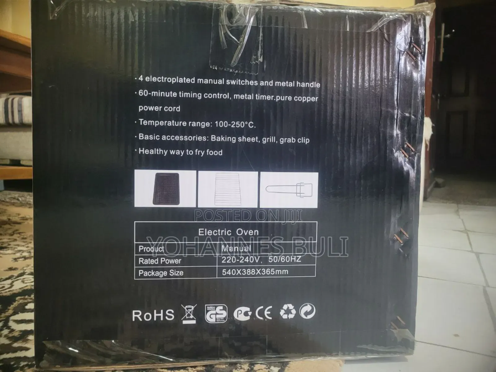 Electric Oven With 2 Hot Plates