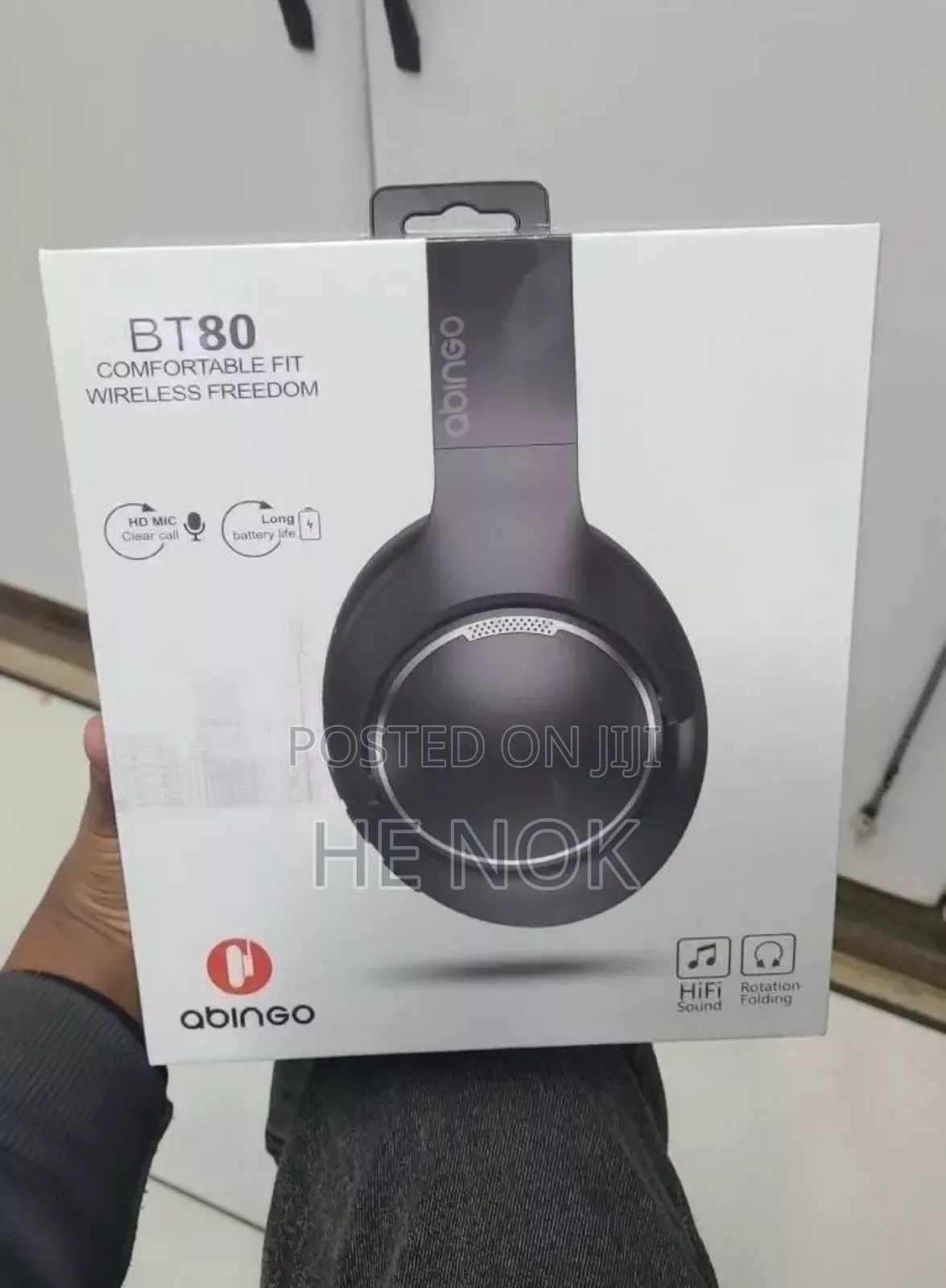 Abingo Bt80 Bluetooth Headphone Wireless Headphone Over-Ear Deep Bass