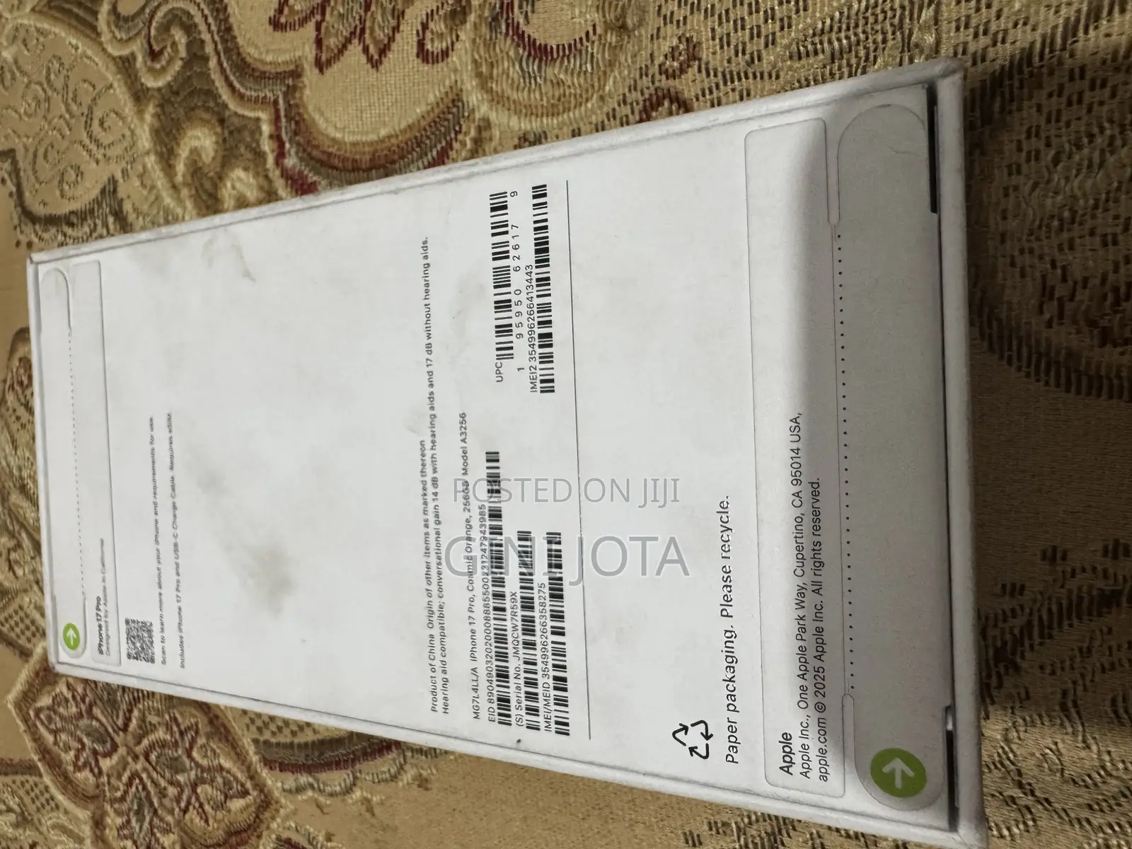 New Apple iPhone 17 Pro 256 GB Orange