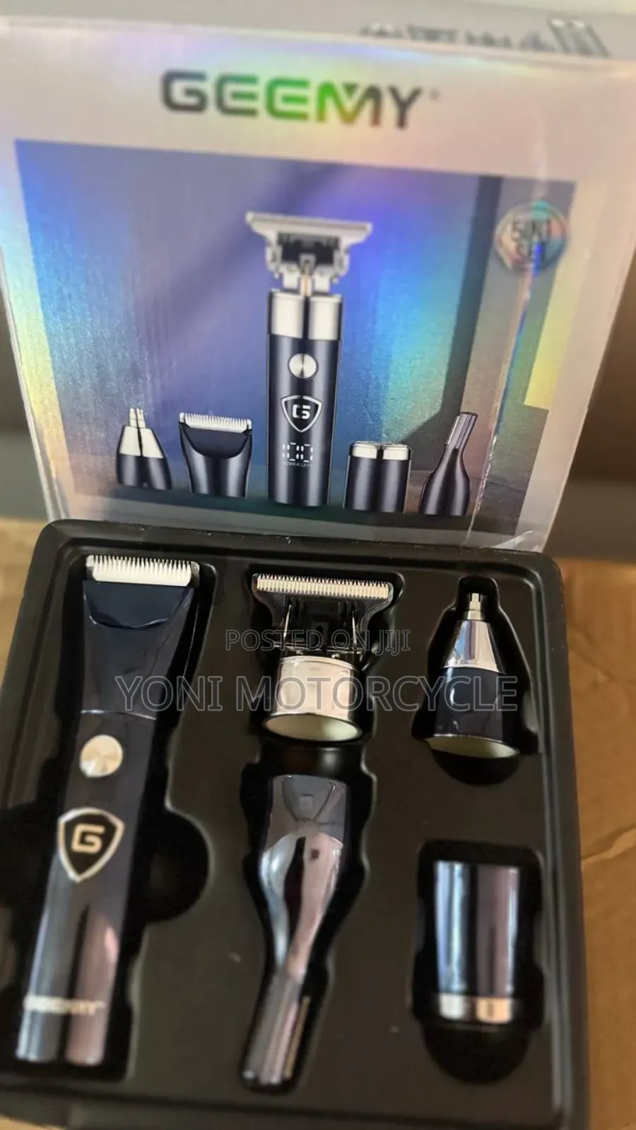 Geemy Rechargeable Hair Clipper0hair5trimmer0geemypro5in1 Clipper