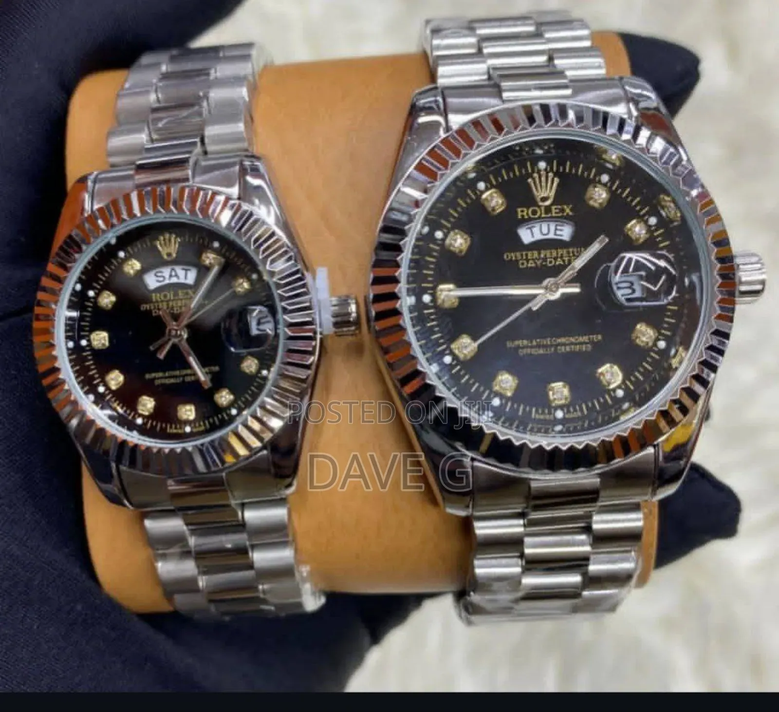 Golden Stainless Steel Rolex Watches