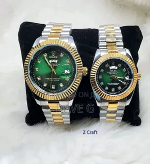 Golden Stainless Steel Rolex Watches