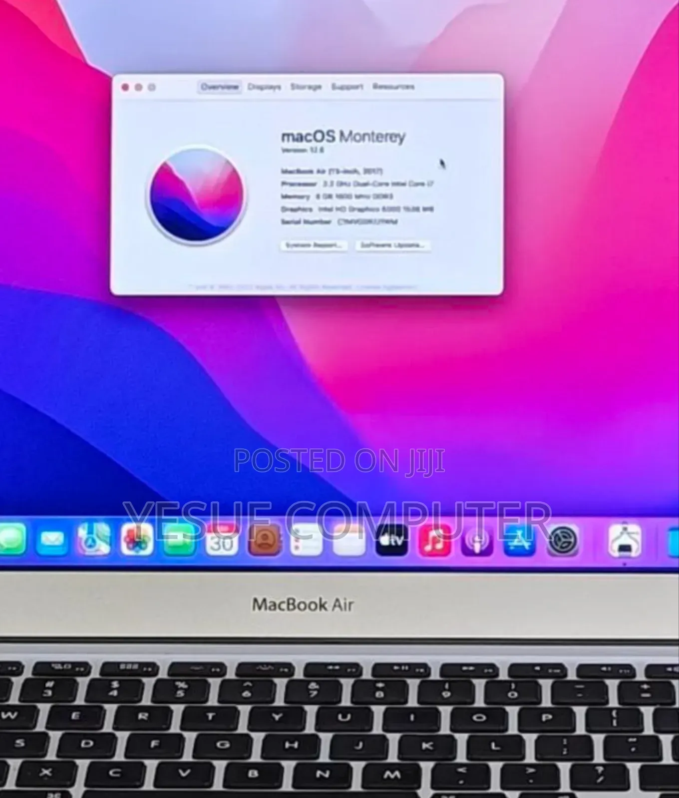 New Laptop Apple MacBook Air 2017 8GB Intel Core I7 SSD 512GB