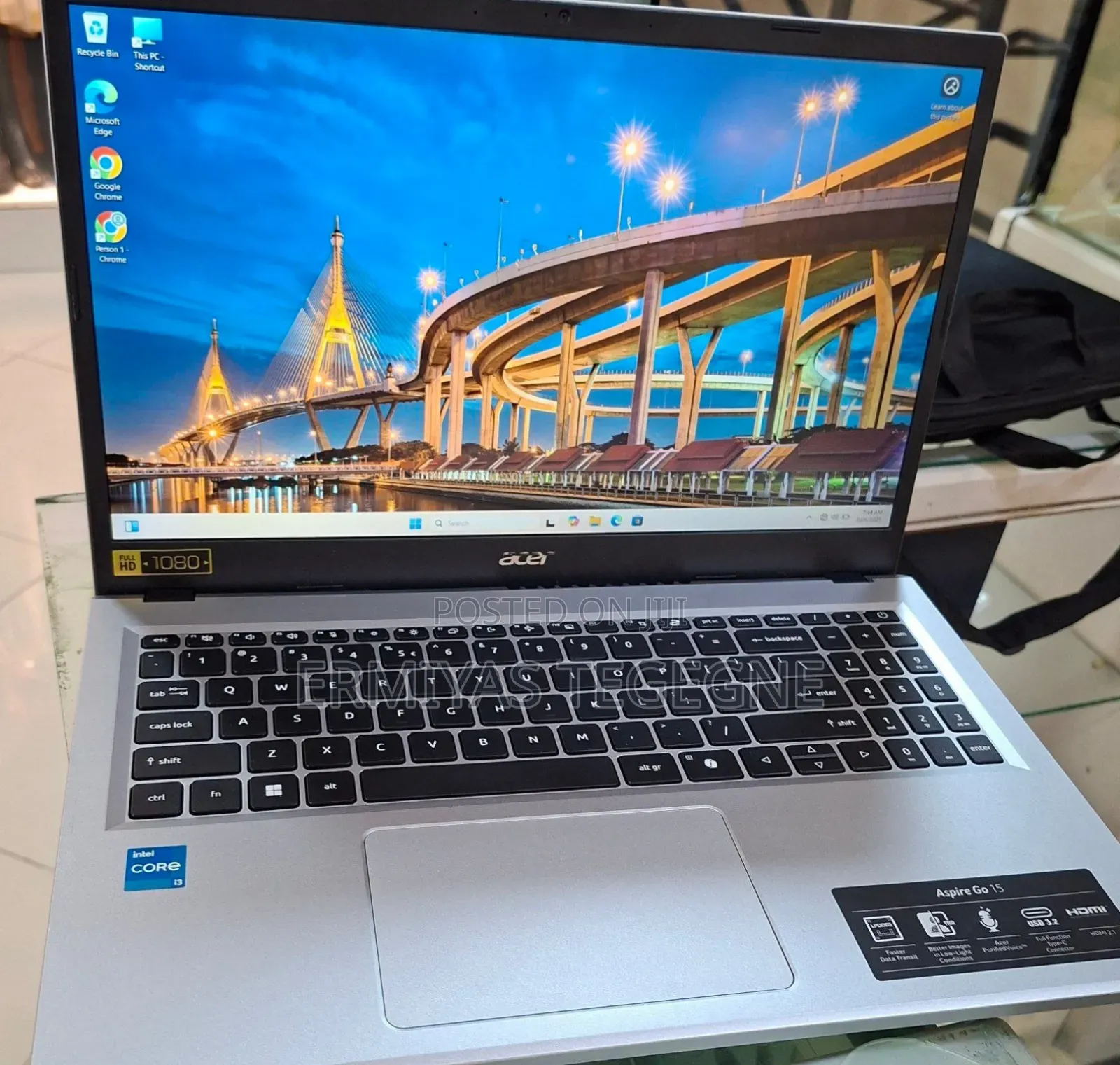 New Laptop Acer 8GB Intel Core I3 SSD 128GB