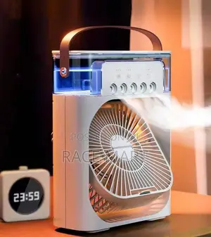 3in1 Air Cooler Fan With Led Night Light Humidifier