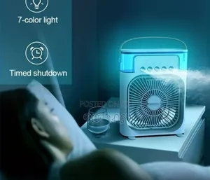 Photo - 3in1 Air Cooler Fan With Led Night Light Humidifier