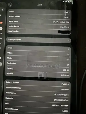 New Apple iPad Pro 13 (2024) 256 GB Gray