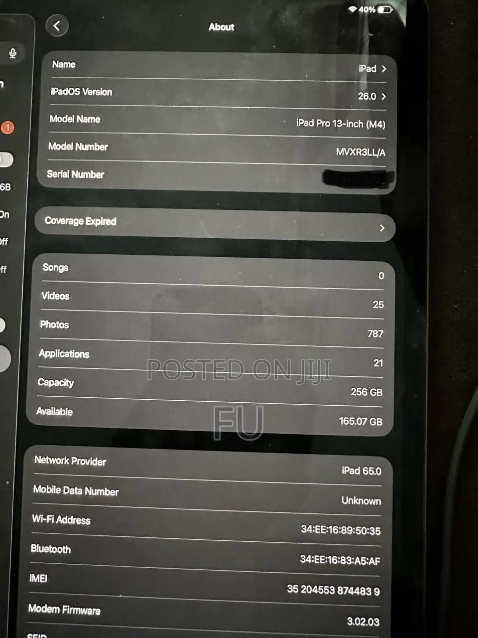 New Apple iPad Pro 13 (2024) 256 GB Gray