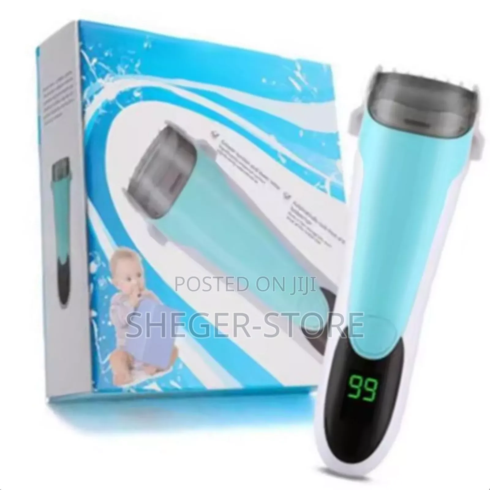 Smart Baby Hair Clipper ( በቻርጅ የሚሰራ, እጅግ አነስተኝ ድምፅ, የራሱ ብሩሽ ያለው