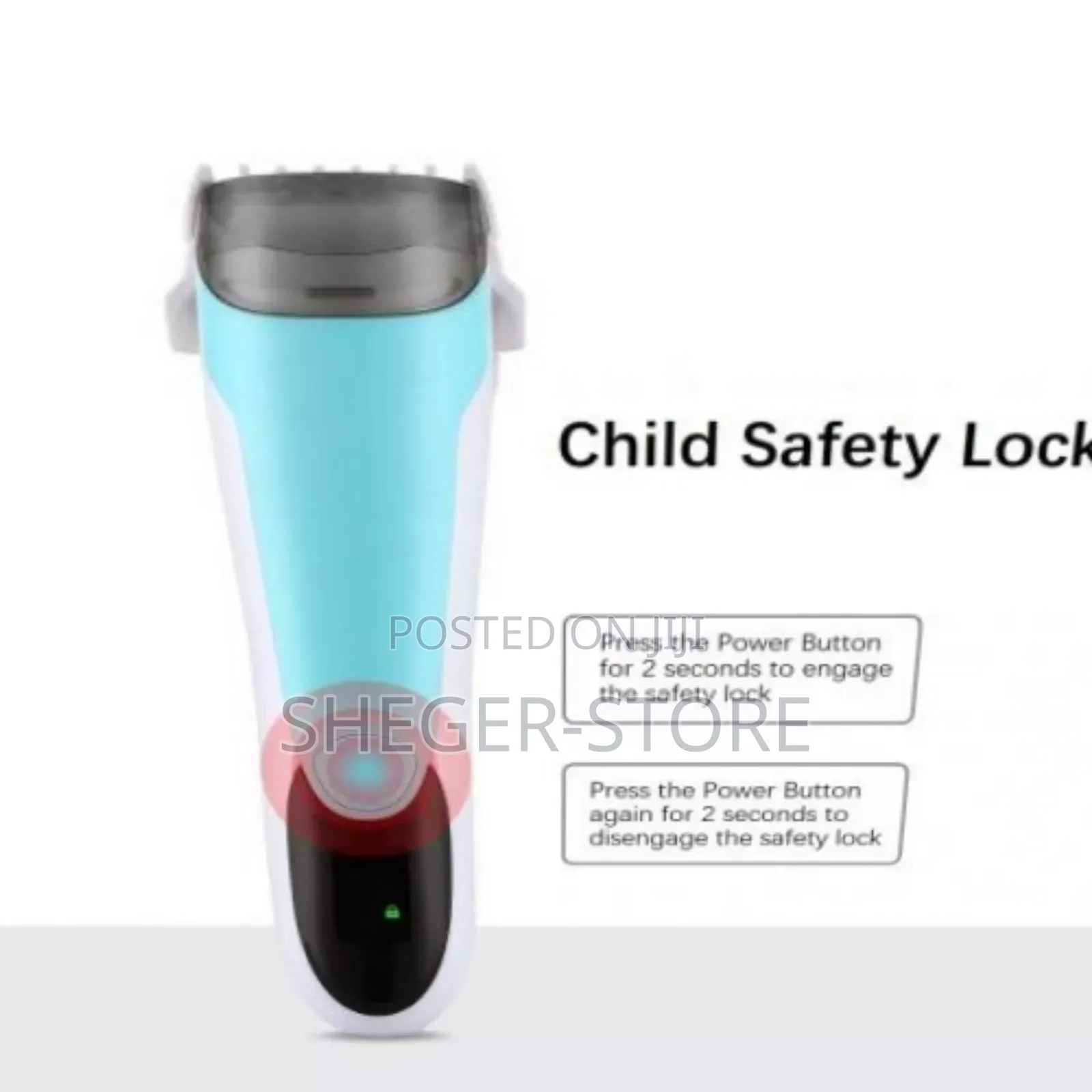 Smart Baby Hair Clipper ( በቻርጅ የሚሰራ, እጅግ አነስተኝ ድምፅ, የራሱ ብሩሽ ያለው