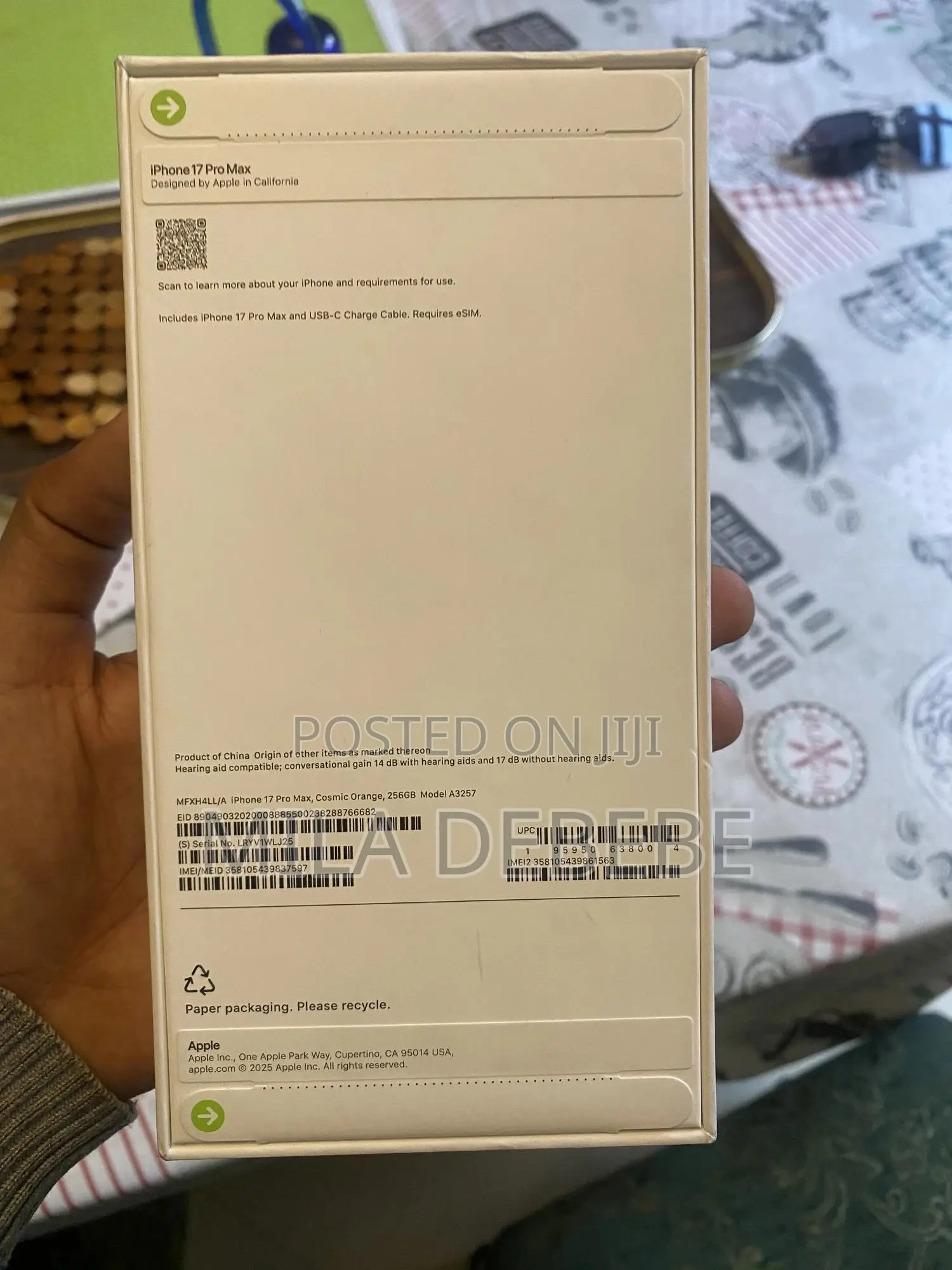 New Apple iPhone 17 Pro Max 256 GB Orange