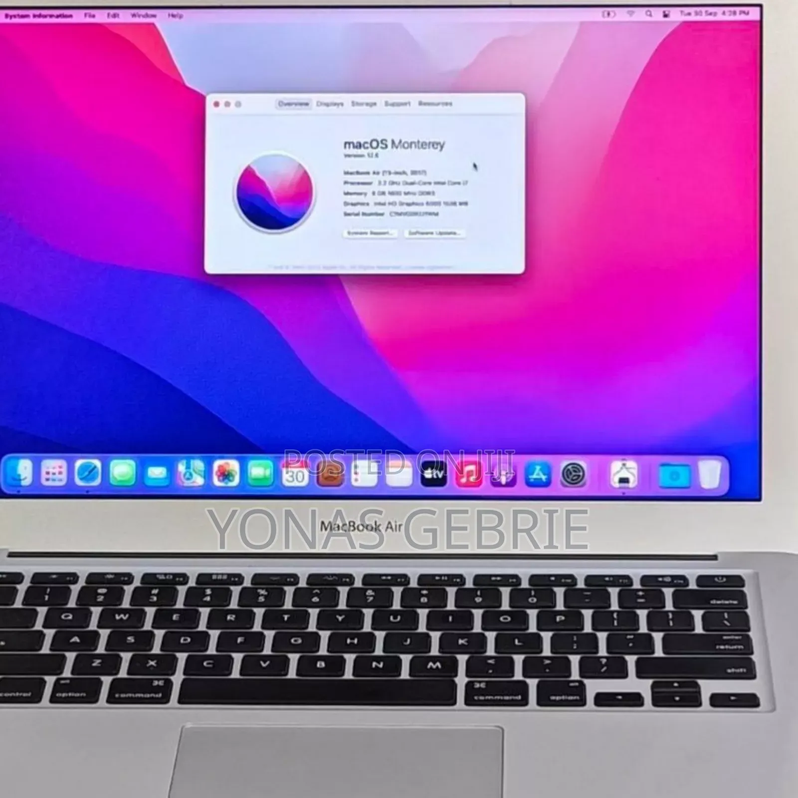 New Laptop Apple MacBook Air 2017 8GB Intel Core I7 SSD 512GB